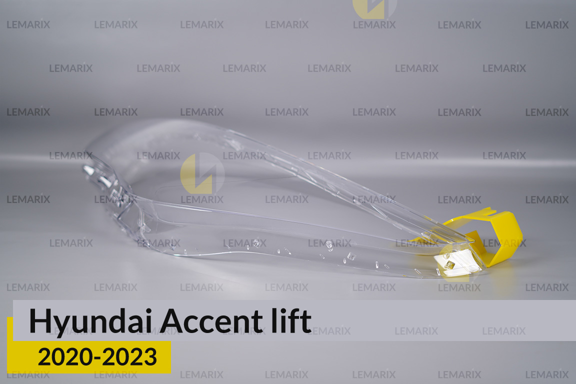 Скло фари Hyundai Accent (2020-2023) рест ліве