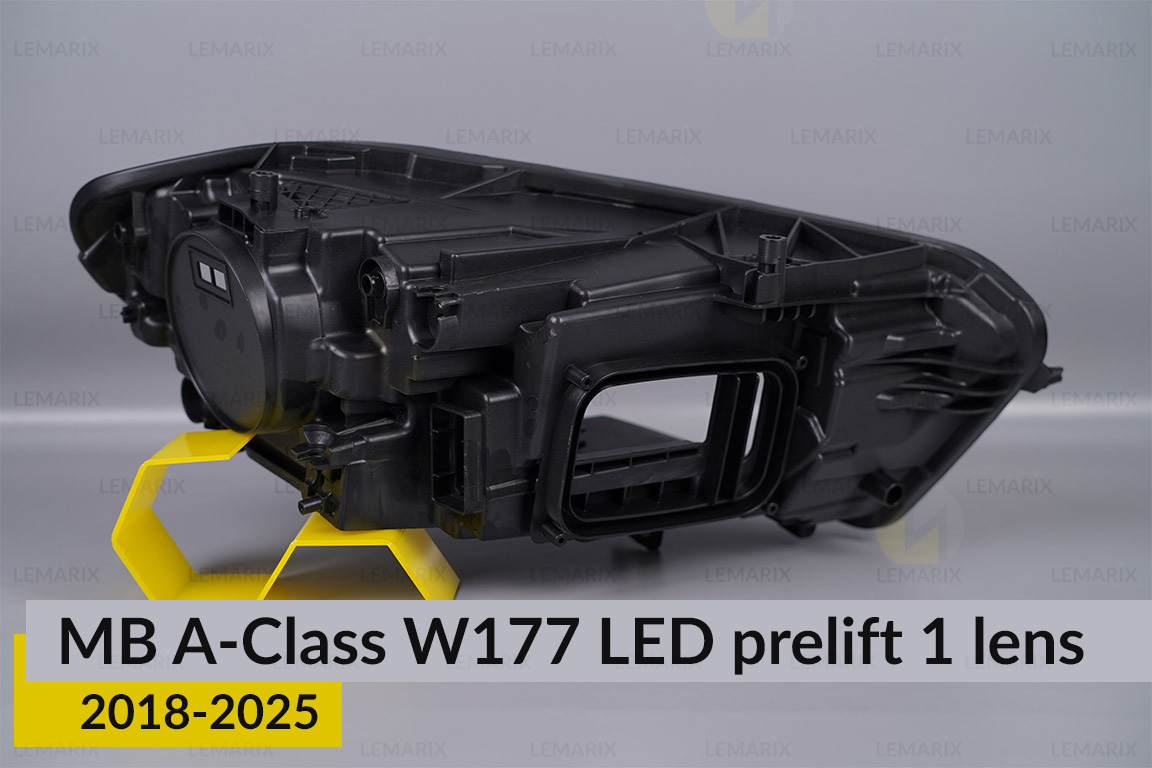 Корпус фари Mercedes-Benz A-Class W177 LED 1 лінза (2018-2025) дорест лівий