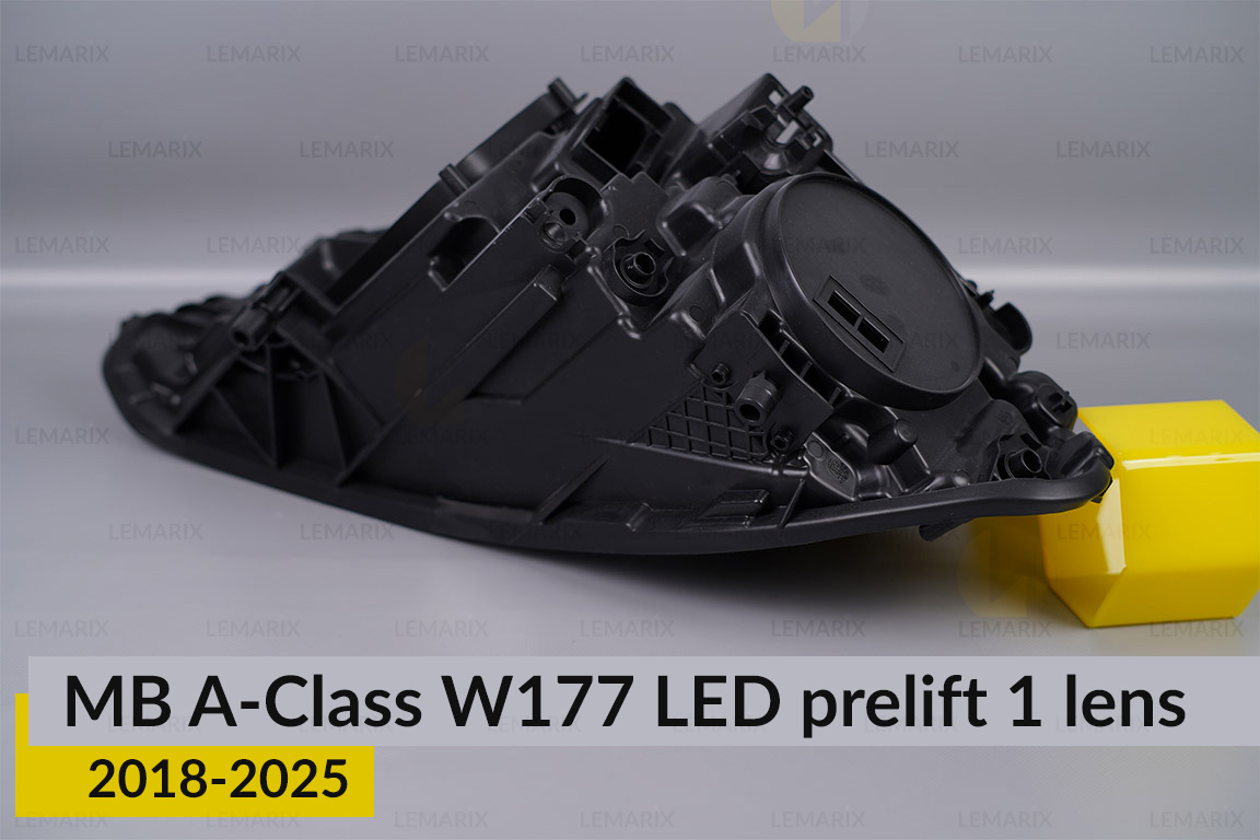 Корпус фари Mercedes-Benz A-Class W177 LED 1 лінза (2018-2025) дорест лівий