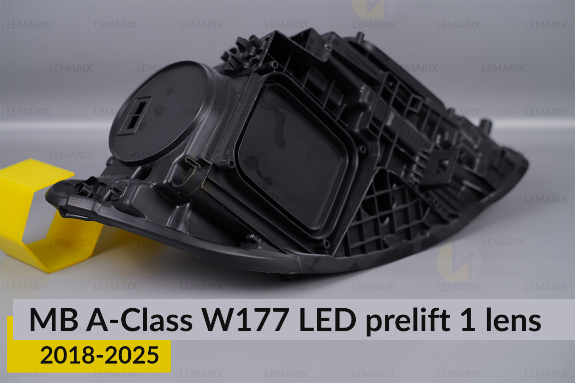 Корпус фари Mercedes-Benz A-Class W177 LED 1 лінза (2018-2025) дорест лівий
