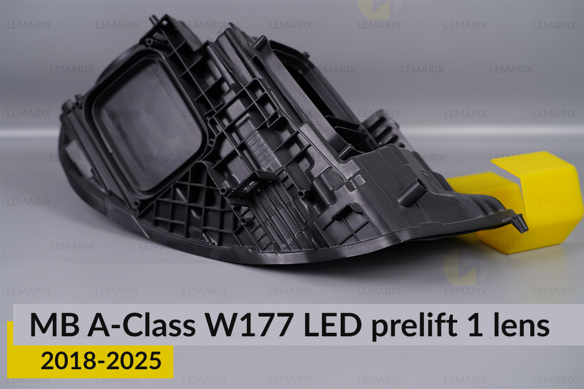 Корпус фари Mercedes-Benz A-Class W177 LED 1 лінза (2018-2025) дорест лівий
