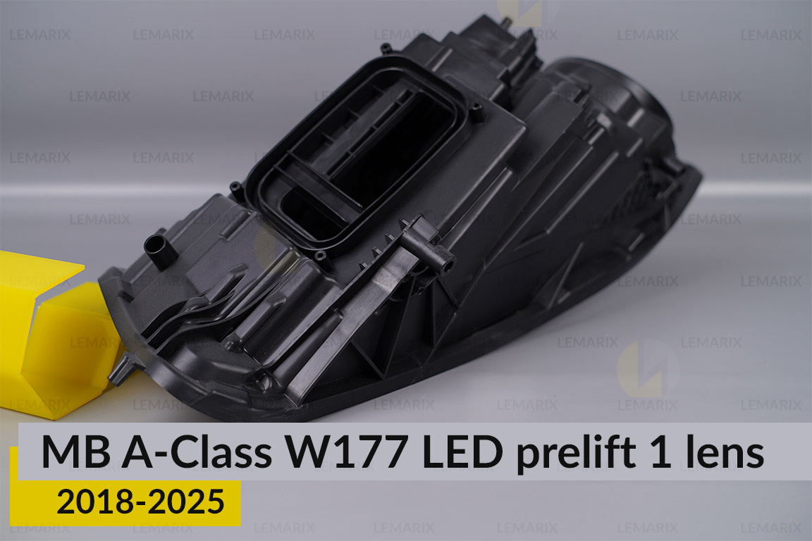 Корпус фари Mercedes-Benz A-Class W177 LED 1 лінза (2018-2025) дорест лівий