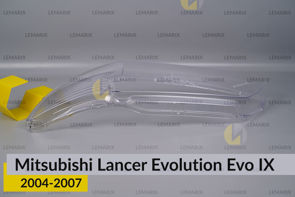Скло фари Mitsubishi Lancer Evolution Evo IX (2004-2007) ліве