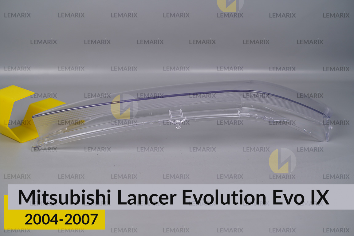 Скло фари Mitsubishi Lancer Evolution Evo IX (2004-2007) ліве