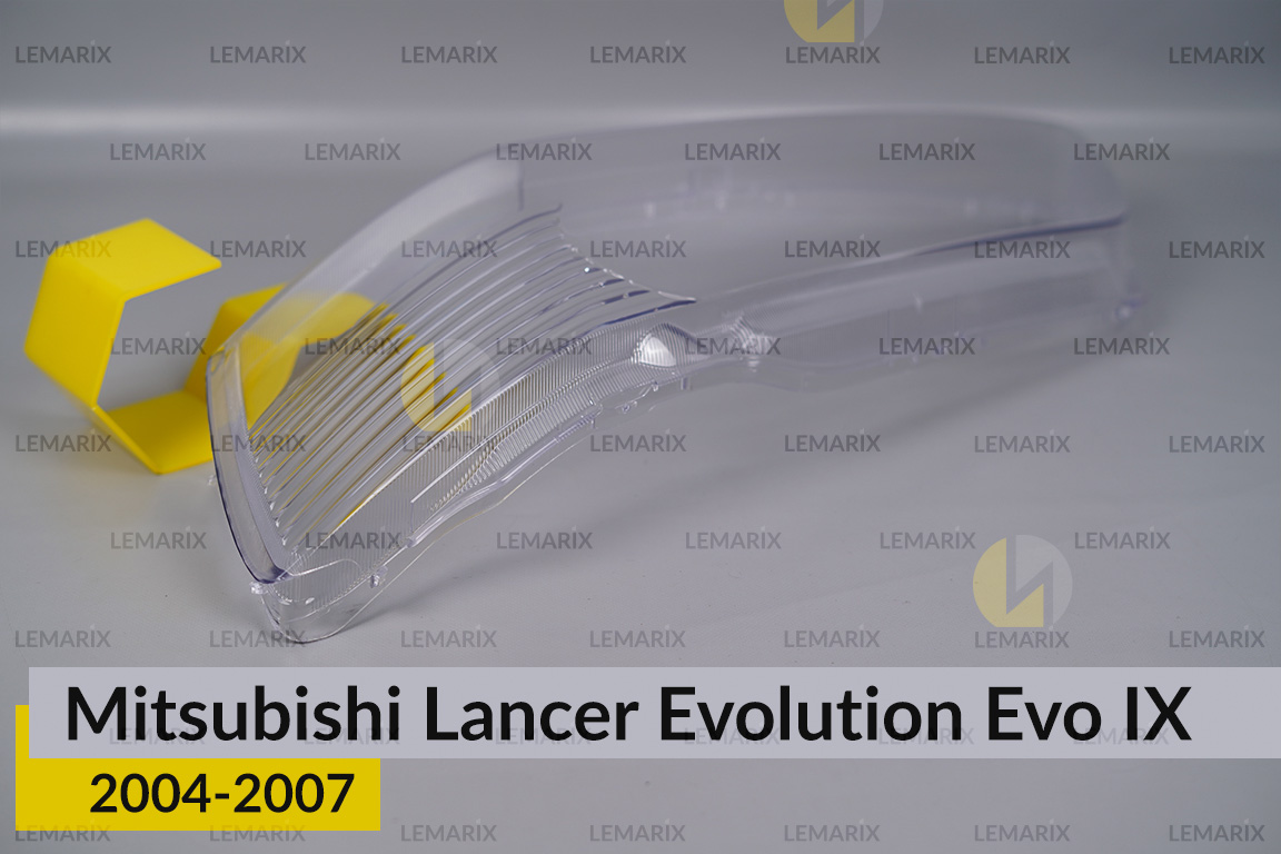 Скло фари Mitsubishi Lancer Evolution Evo IX (2004-2007) ліве