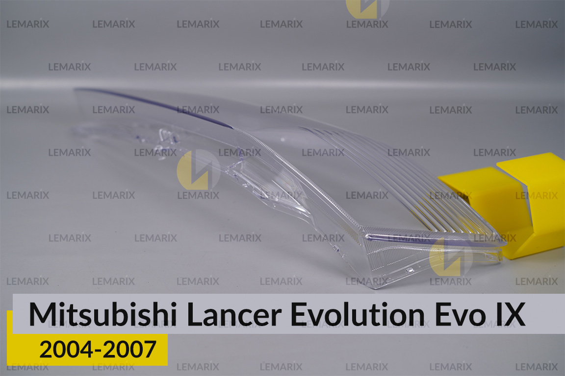 Скло фари Mitsubishi Lancer Evolution Evo IX (2004-2007) ліве