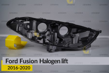 Корпус фари Ford Fusion Halogen (2016-2020) рест правий