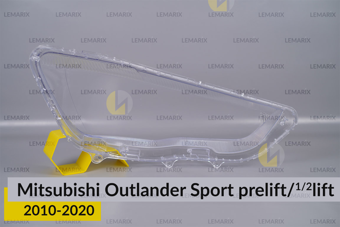 Скло фари Mitsubishi Outlander Sport (2010-2020) дорест/1/2 рест ліве