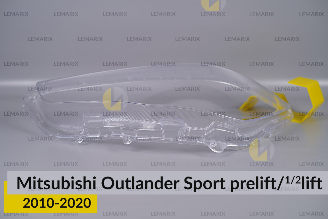 Скло фари Mitsubishi Outlander Sport (2010-2020) дорест/1/2 рест ліве