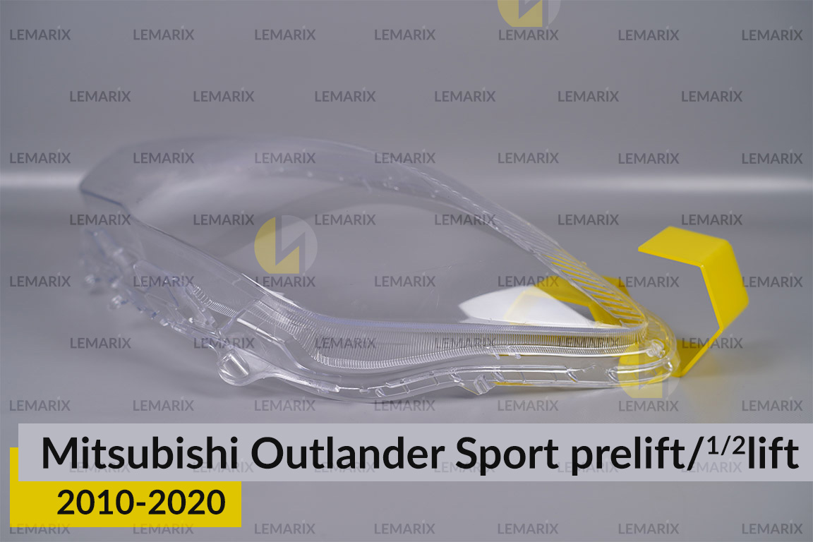 Скло фари Mitsubishi Outlander Sport (2010-2020) дорест/1/2 рест ліве