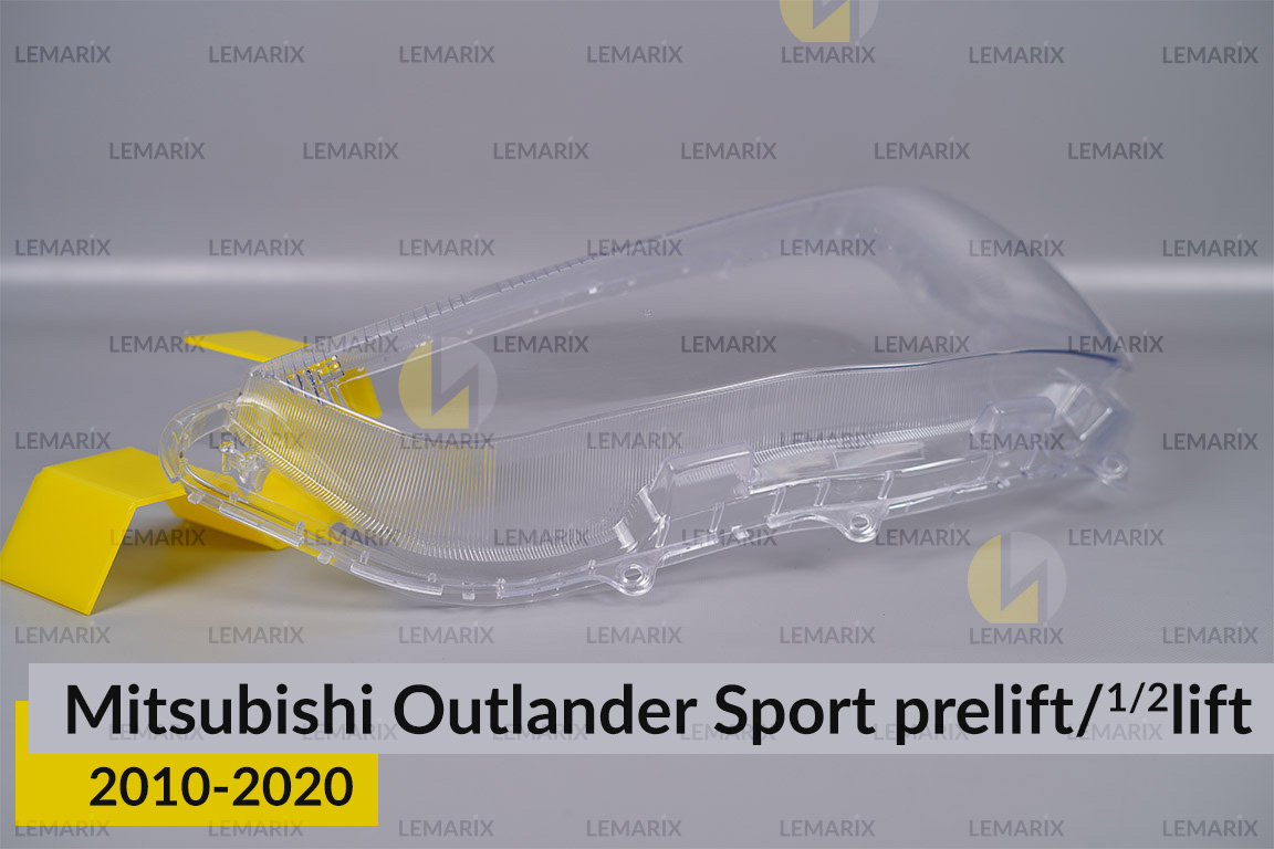 Скло фари Mitsubishi Outlander Sport (2010-2020) дорест/1/2 рест ліве
