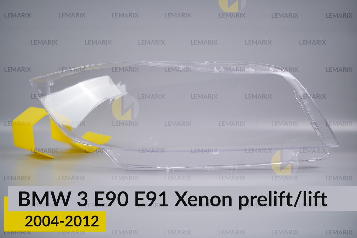 Скло фари BMW 3 E90 E91 Xenon (2004-2012) дорест/рест праве