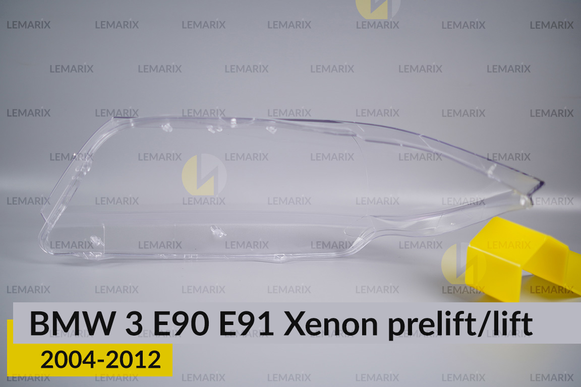 Скло фари BMW 3 E90 E91 Xenon (2004-2012) дорест/рест праве