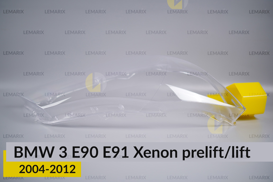 Скло фари BMW 3 E90 E91 Xenon (2004-2012) дорест/рест праве