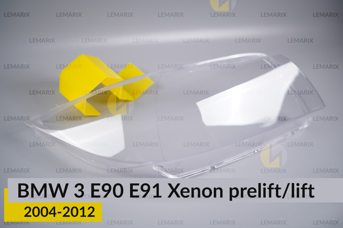 Скло фари BMW 3 E90 E91 Xenon (2004-2012) дорест/рест праве