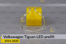 Кільце світловод фари VW Volkswagen Tiguan LED (2016-2020) дорест лівий