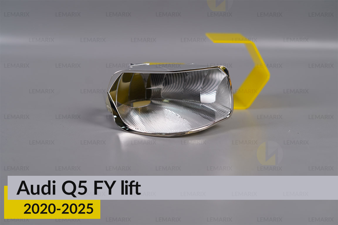 Хромована маска світлорозсіювача Audi Q5 FY (2020-2025) рест права