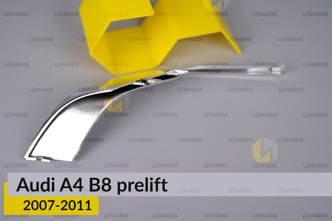 Хромована декоративна маска бокова Audi A4 B8 (2007-2011) дорест права
