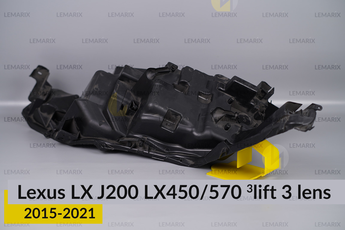 Корпус фари Lexus LX J200 LX450/570 3 лінзи (2015-2021) 3 рест лівий