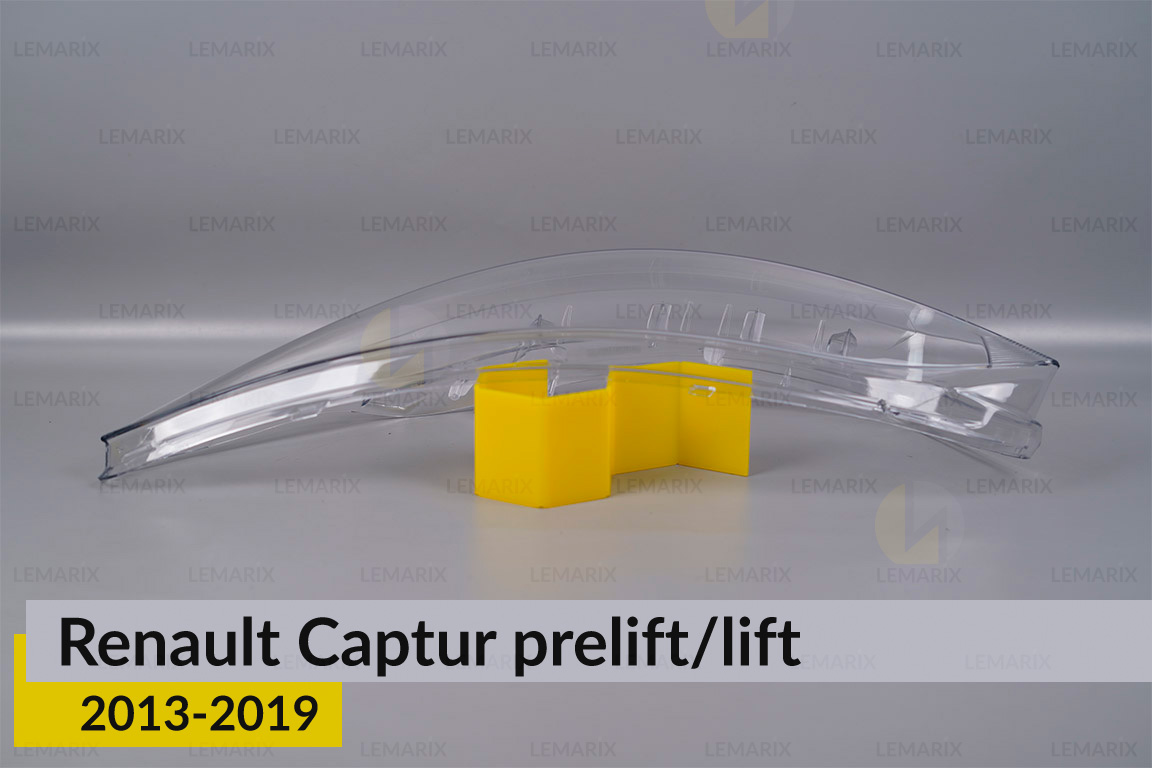 Скло фари Renault Captur (2013-2019) дорест/рест ліве