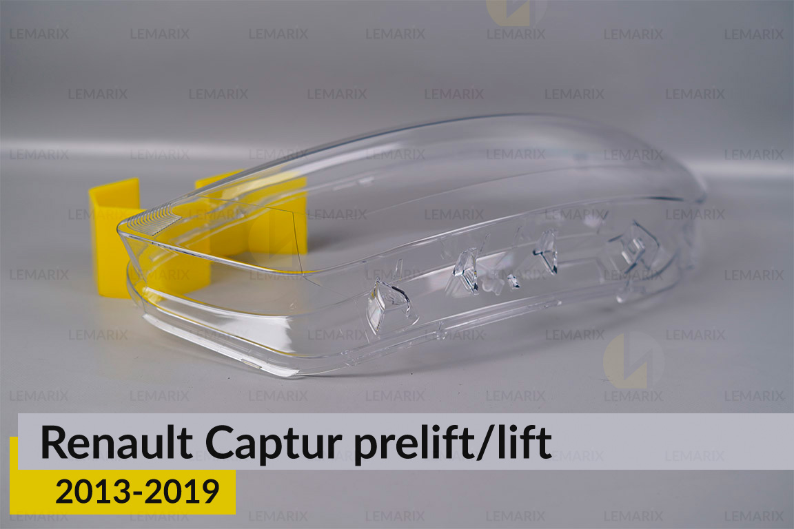 Скло фари Renault Captur (2013-2019) дорест/рест ліве