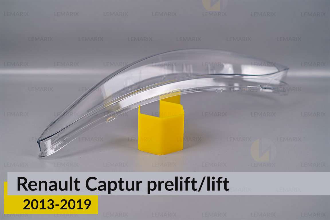 Скло фари Renault Captur (2013-2019) дорест/рест ліве