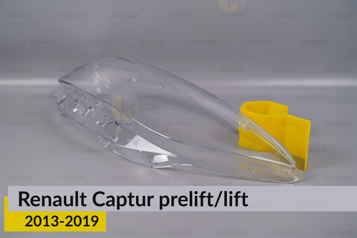 Скло фари Renault Captur (2013-2019) дорест/рест ліве