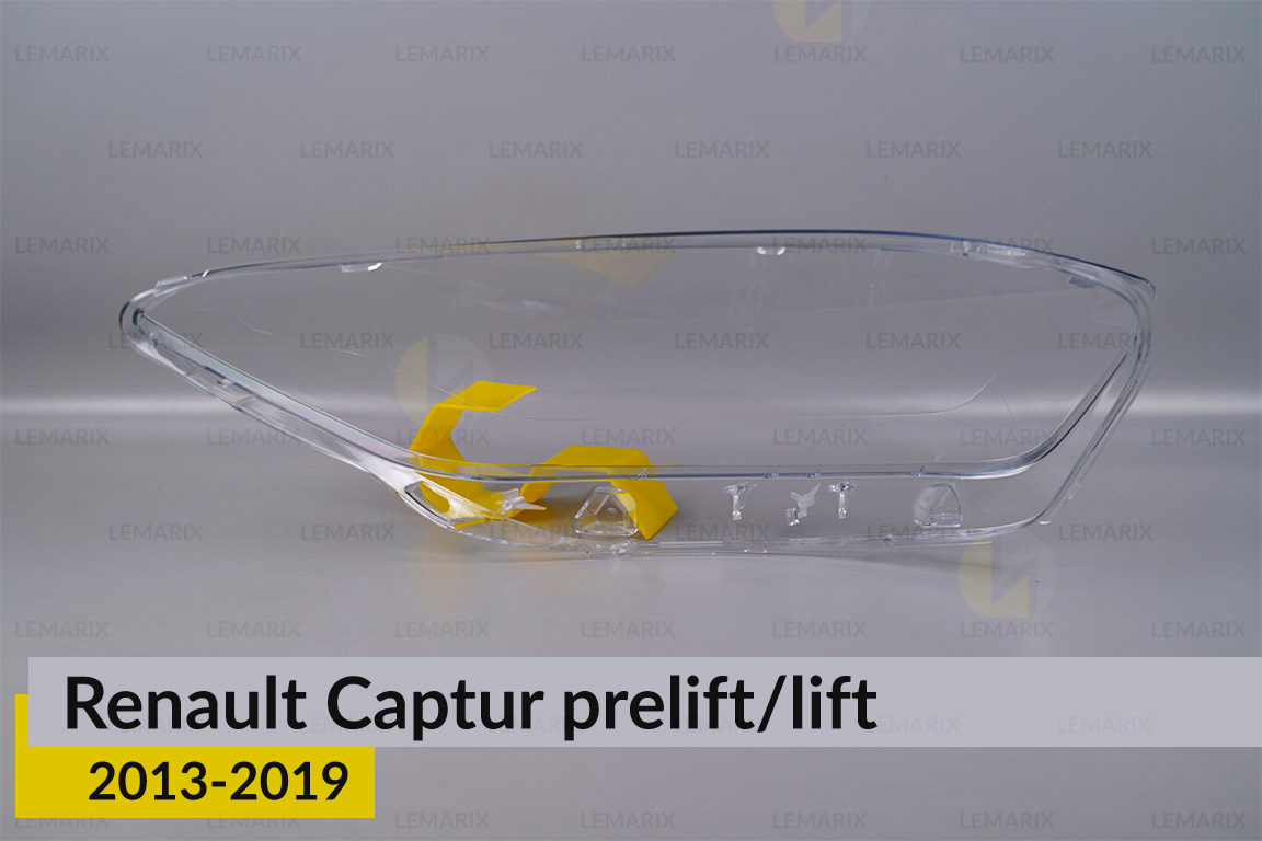 Скло фари Renault Captur (2013-2019) дорест/рест ліве