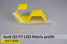 Блок световода фары Audi Q5 FY LED Matrix (2017-2020) дорест короткий внутренний левый