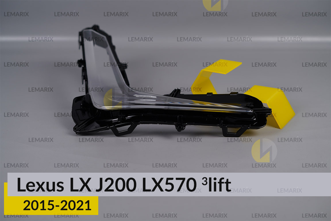 Скло протитуманної фари Lexus LX J200 LX570 (2015-2021) 3 рест ліве