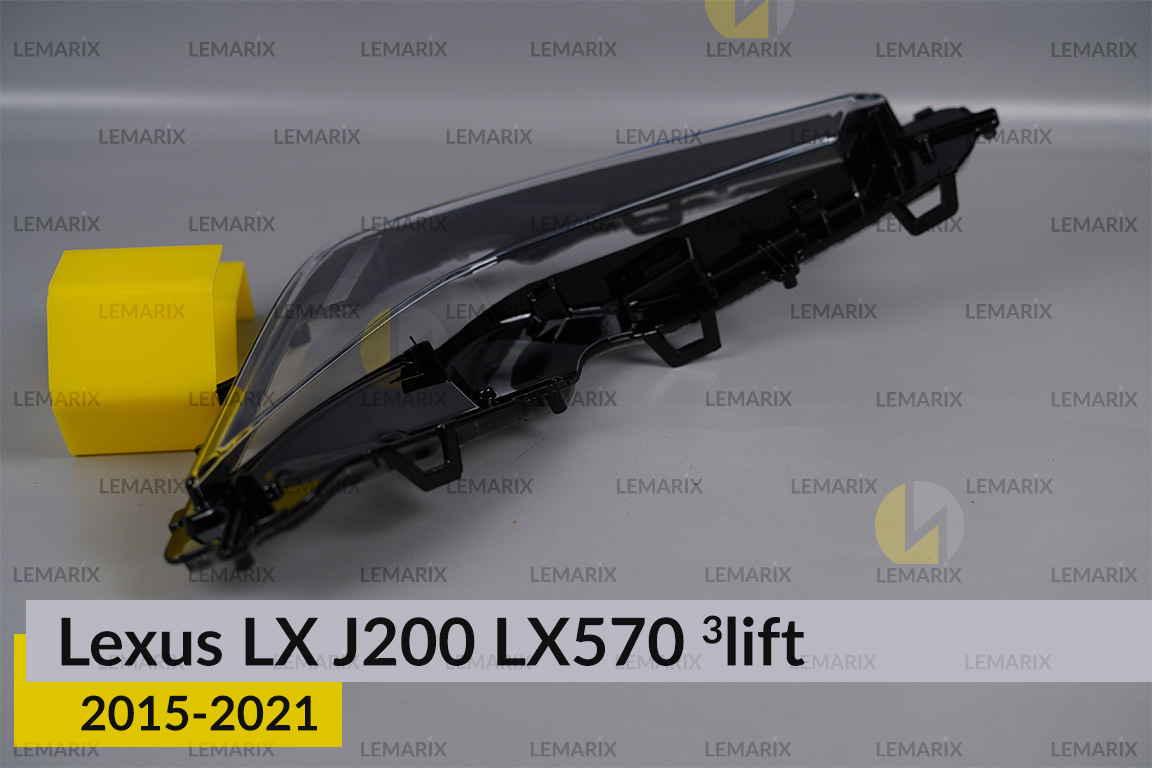 Скло протитуманної фари Lexus LX J200 LX570 (2015-2021) 3 рест ліве