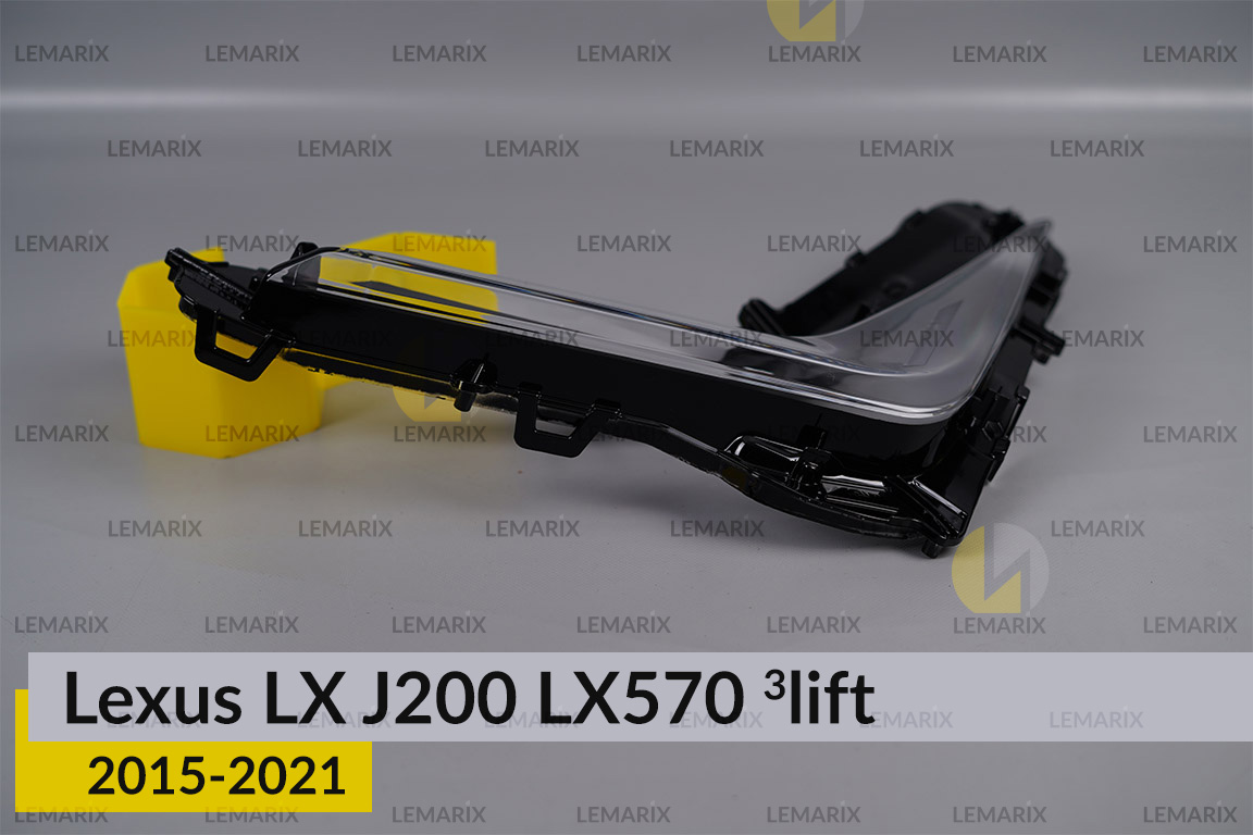 Скло протитуманної фари Lexus LX J200 LX570 (2015-2021) 3 рест ліве