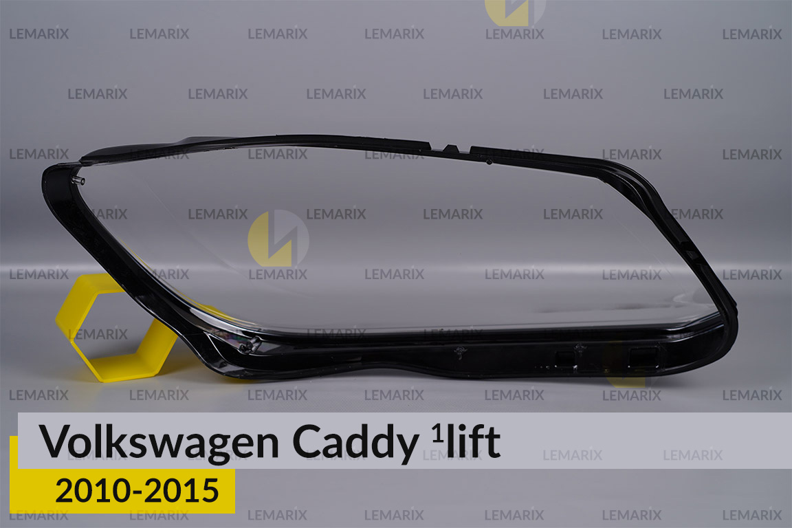 Скло фари VW Volkswagen Caddy (2010-2015) 1 рест ліве