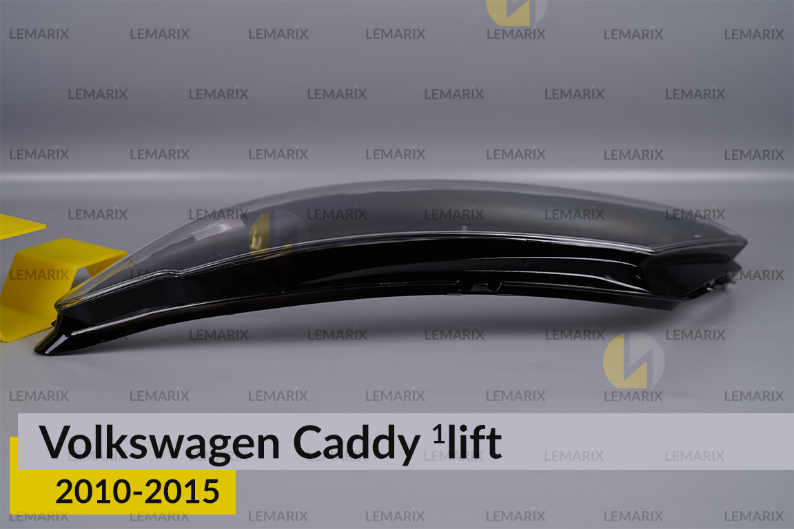 Скло фари VW Volkswagen Caddy (2010-2015) 1 рест ліве