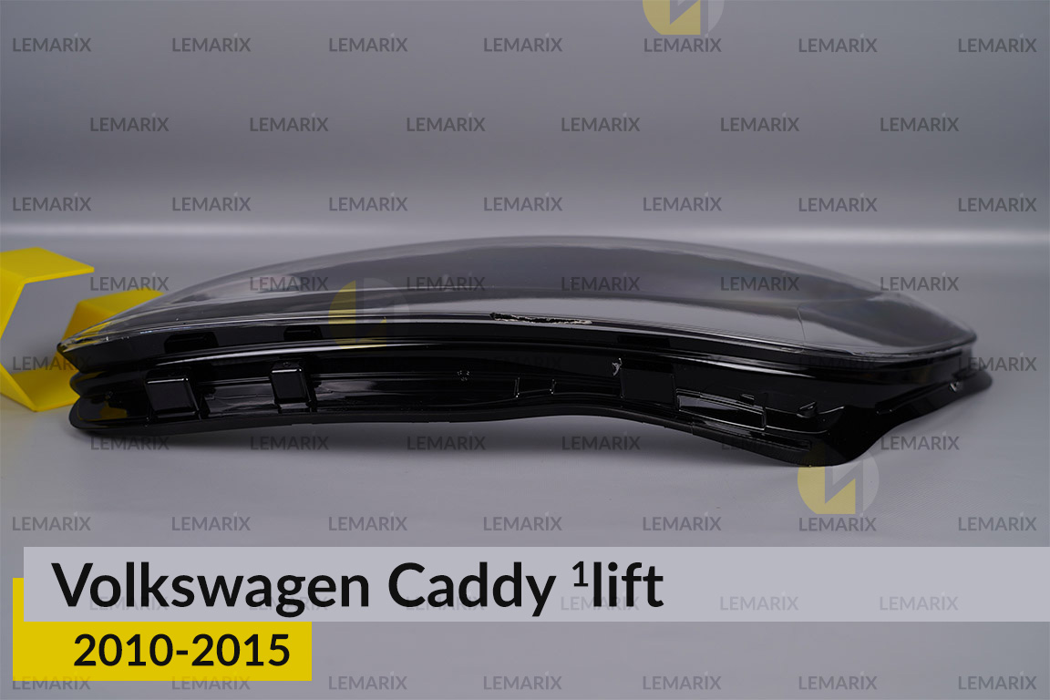 Скло фари VW Volkswagen Caddy (2010-2015) 1 рест ліве