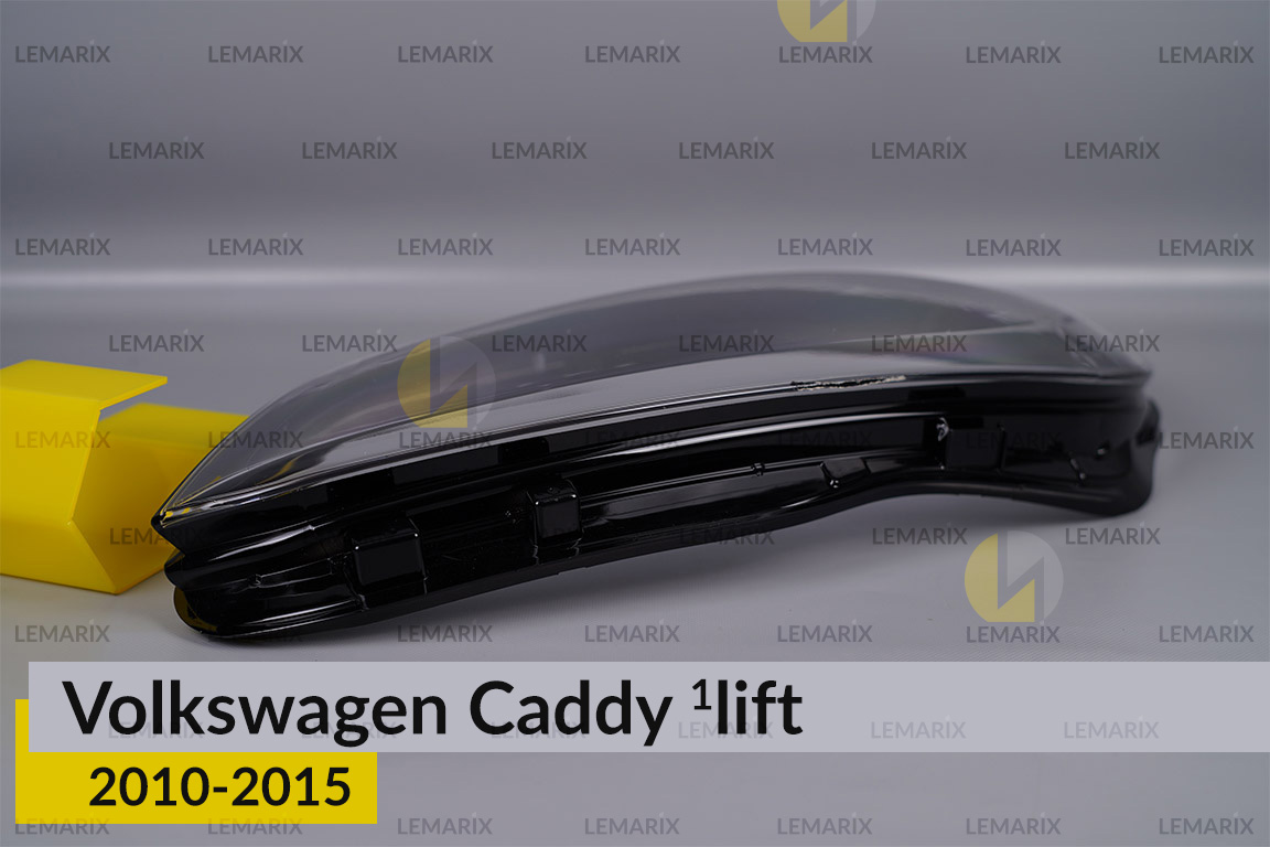 Скло фари VW Volkswagen Caddy (2010-2015) 1 рест ліве
