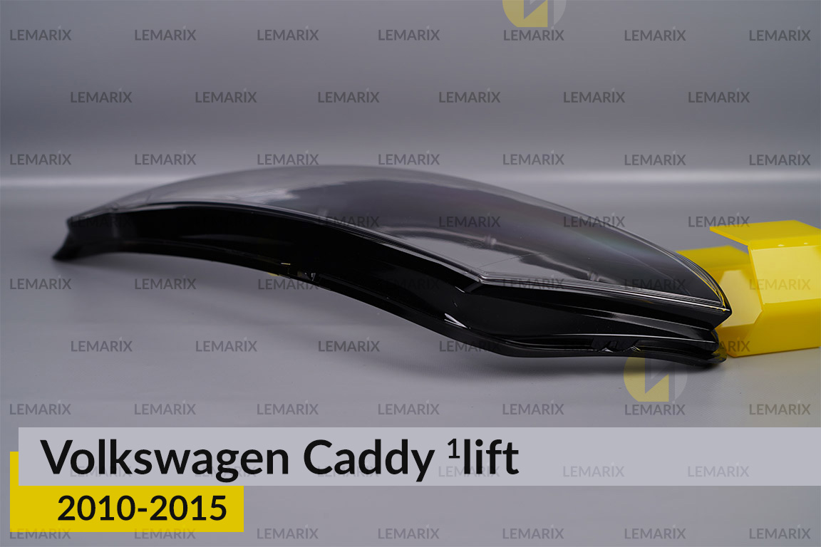 Скло фари VW Volkswagen Caddy (2010-2015) 1 рест ліве