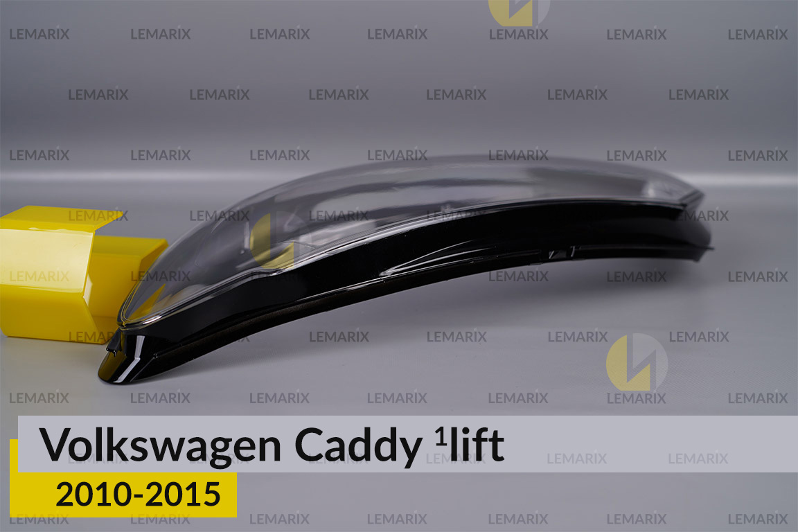 Скло фари VW Volkswagen Caddy (2010-2015) 1 рест ліве