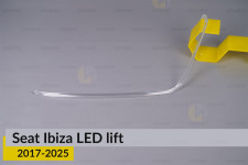 Світловод фари Seat Ibiza LED (2017-2025) дорест/1 рест довгий лівий