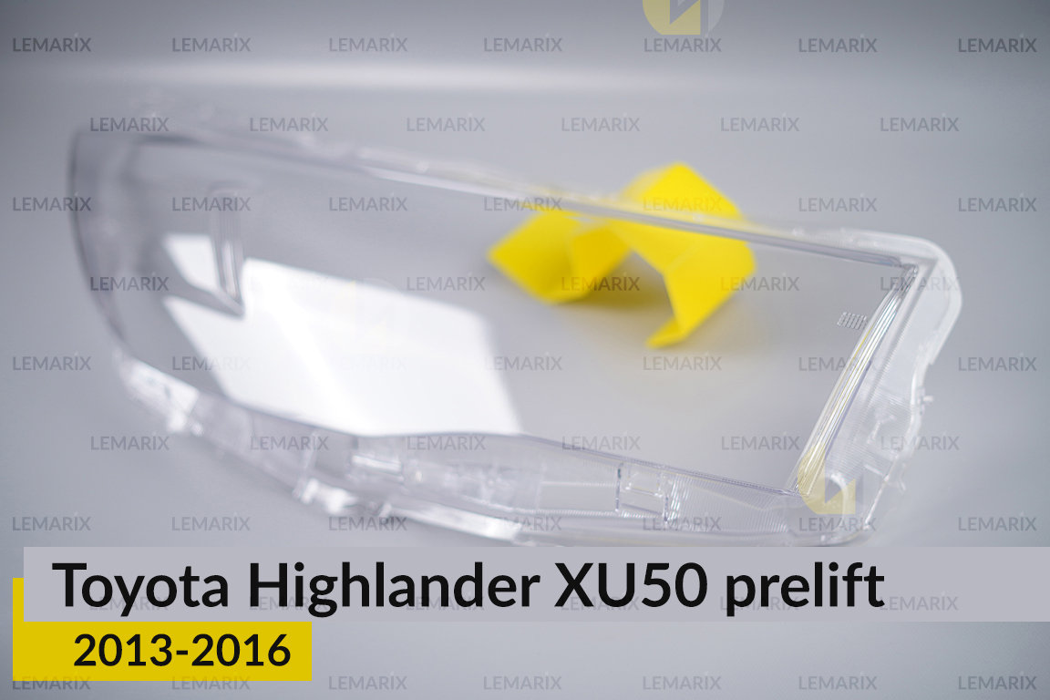 Скло фари Toyota Highlander XU50 (2013-2016) дорест праве