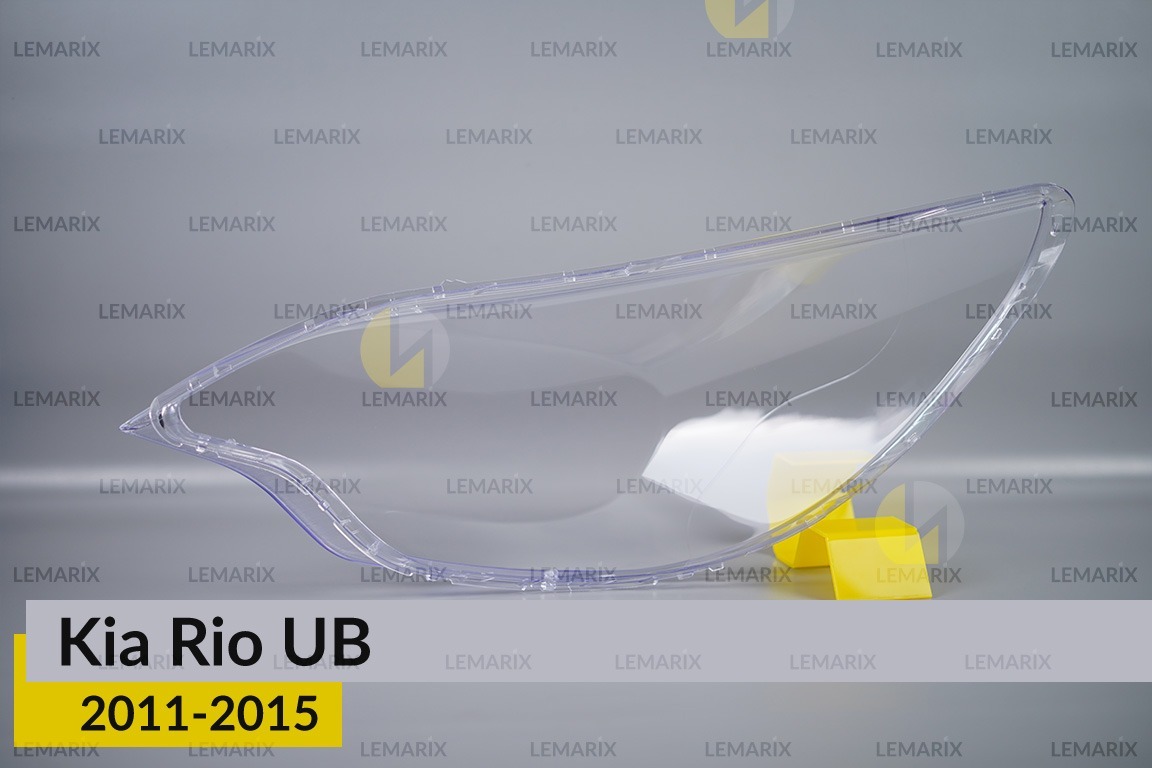 Скло фари KIA Rio UB (2011-2015) праве
