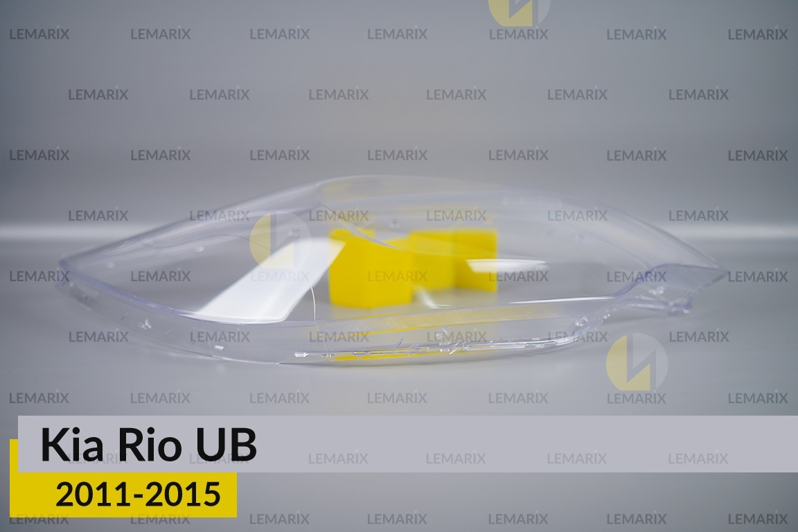 Скло фари KIA Rio UB (2011-2015) праве