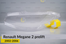 Скло фари Renault Megane 2 (2002-2006) дорест ліве