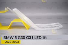 Блок світловода фари BMW 5 G30 G31 LED (2020-2023) рест короткий зовнішній Icon Light правий