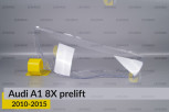 Скло фари Audi A1 8X (2010-2015) дорест праве