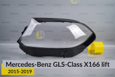 Скло фари Mercedes-Benz GLS-Class X166 (2015-2019) рест ліве