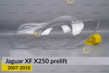 Стекло фары Jaguar XF X250 (2007-2010) дорест левое