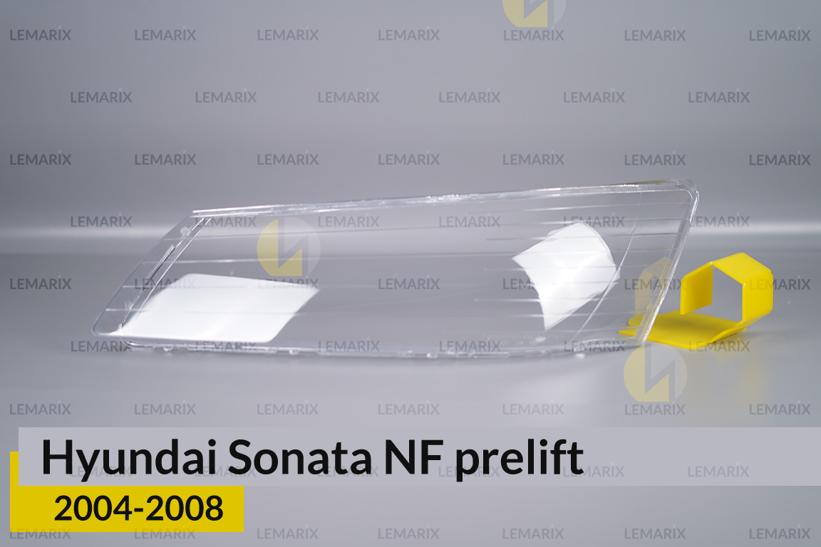 Скло фари Hyundai Sonata NF (2004-2008) дорест ліве