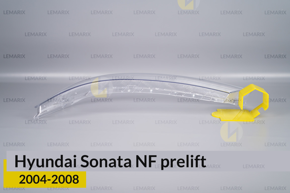 Скло фари Hyundai Sonata NF (2004-2008) дорест ліве
