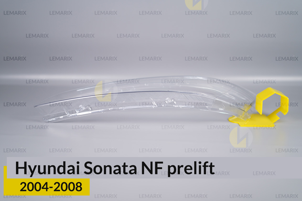 Скло фари Hyundai Sonata NF (2004-2008) дорест ліве